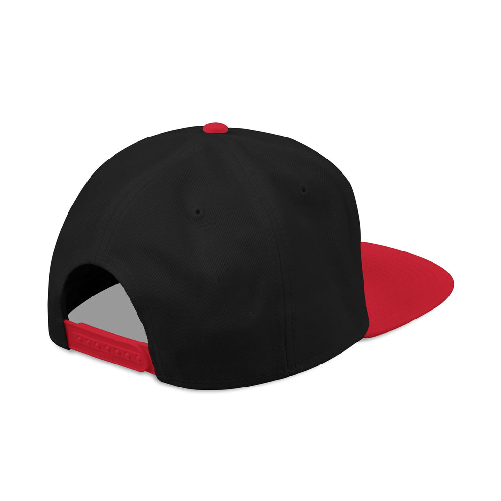 Golf Snapback Hat — Embroidered Golf Ball Trajectory Logo