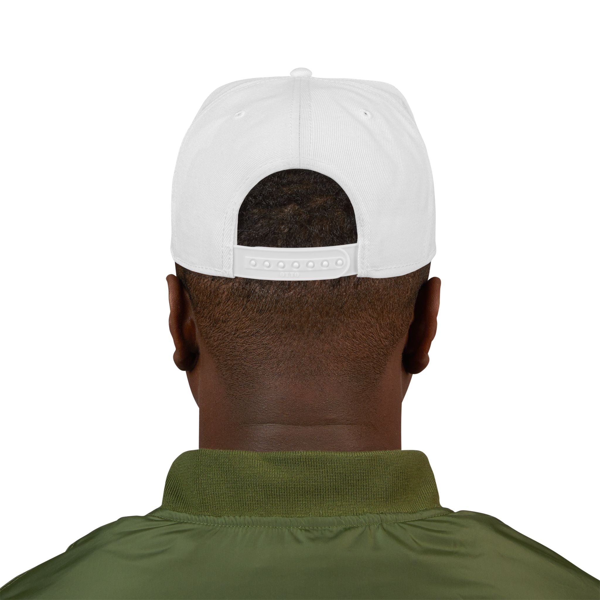 Golf Snapback Hat — Embroidered Golf Ball Trajectory Logo